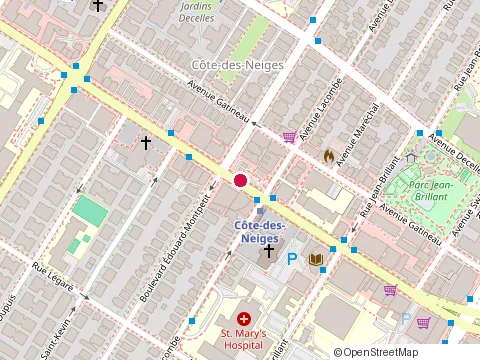Location of Friedman M&l at 5450 chemin de la Cote-des-Neiges, Montréal