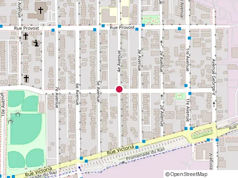 Location of G. Lafrite at 396 Rue Saint-Antoine, Lachine