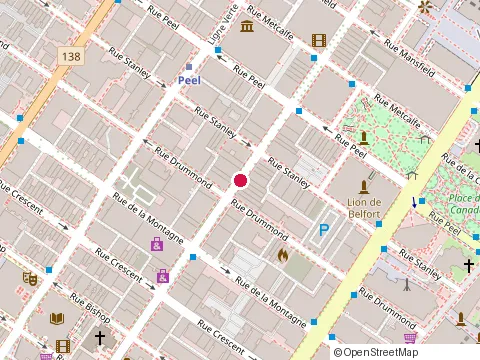 Location of G.I. Joe at 1166 Rue Sainte-Catherine E, Montréal