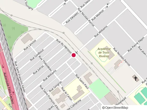 Location of Gaboury Jose at 400 Rue Williams, Trois-Rivières