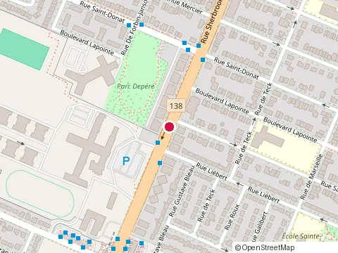 Location of Gabriel Boilard at 8244 rue Sherbrooke E #7, Montréal