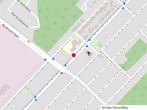 Location of Gae'Tan-Boucher Primary School at 4850 Boulevard Westley, Saint-Hubert