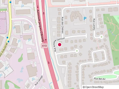 Location of Gaetan Roy Construction Inc. at 3392 Rue Antoine-Samson, Sherbrooke