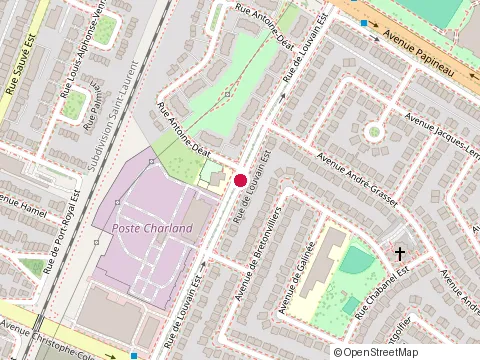 Location of Gaetano Maria at 1115 Rue de Louvain E, Montréal