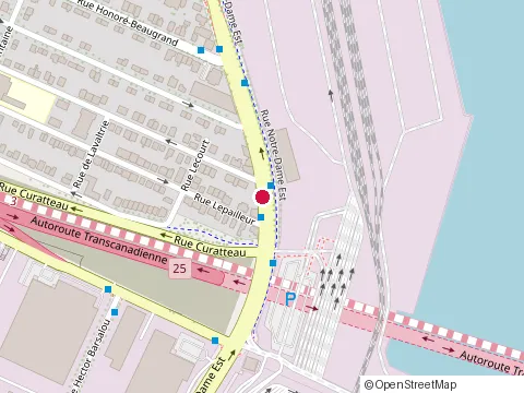 Location of Gagnon & Associe Comptables Professionnels Agrees Inc at 7761 Rue Notre-Dame E, Montréal