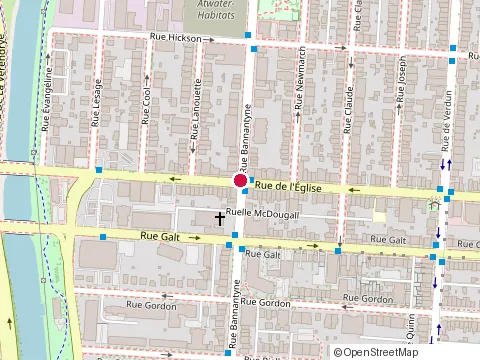 Location of Galerie de Dessin-Drawing Studio at 3901 Rue Bannantyne, Verdun