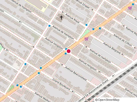 Location of Ganges Restaurant at 6079 Sherbrooke St W, Montréal