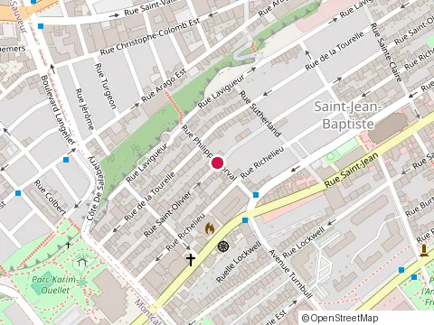 Location of Garage 108 St-O at 108 Rue Saint-Olivier, Québec