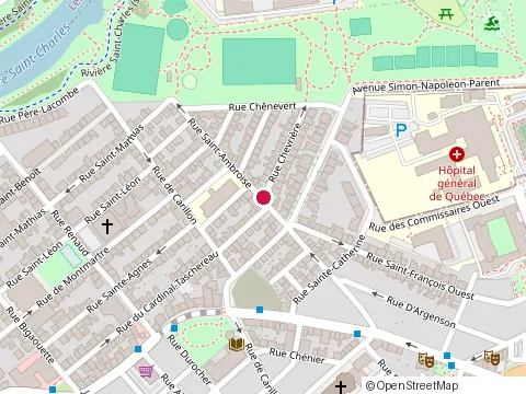 Location of Garage A Blanchette Enr at 149 Rue Chevriere, Québec