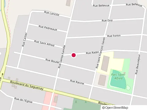 Location of Garage Alain Lavoie at 3581 Rue Radin, Jonquière