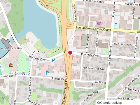 Location of Garage André Ménard Inc. at 81 Rue Price O, Chicoutimi