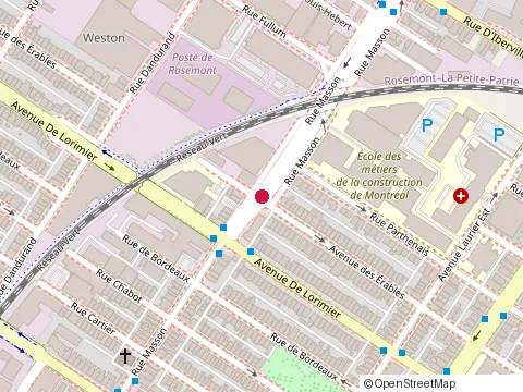 Location of Garage Antoine at 2122 Rue Masson, Montréal