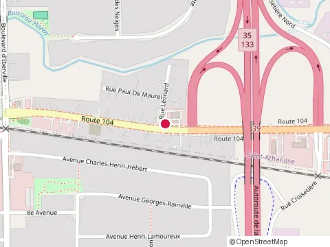 Location of Garage Auto Nazary at 79 Qc-104, Saint-Jean-sur-Richelieu