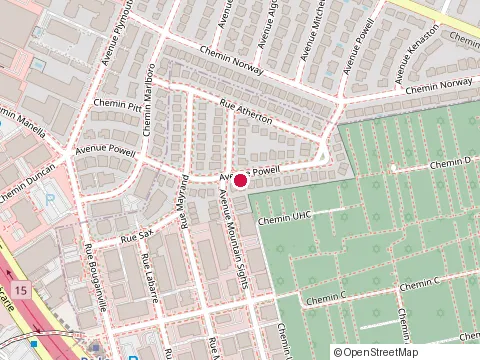 Location of Garage Auto Raymond at 8325 avenue Mountain Sights, Montréal