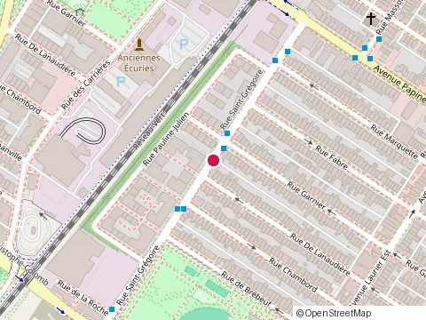Location of Garage B Cloutier at 1372 Rue Saint-Gregoire, Montréal
