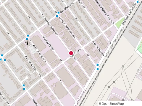 Location of Garage Bellevois Inc at 10589 avenue Bellevois, Montreal-Nord