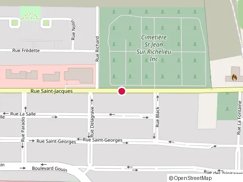 Location of Garage Centre Mécanick Potter Inc. at 662 Rue Saint-Jacques, Saint-Jean-sur-Richelieu