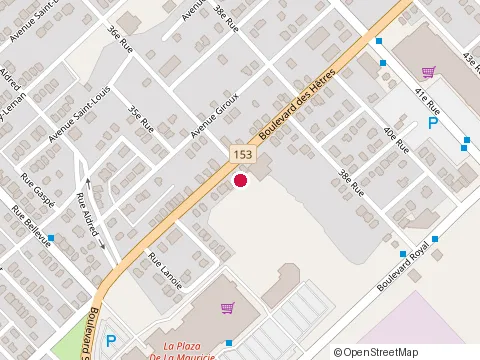 Location of Garage Chicoine at 3433 boulevard des Hêtres, Shawinigan
