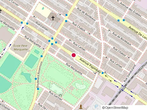 Location of Garage Continental Inc. at 5731 avenue Papineau, Montréal