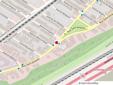 Location of Garage de Montreal at 6105A Rue Saint-Jacques, Montréal