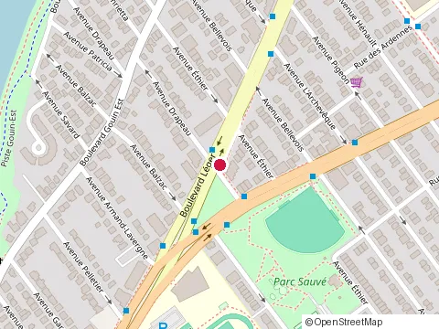 Location of Garage Drapeau at 10440 avenue Drapeau, Montréal