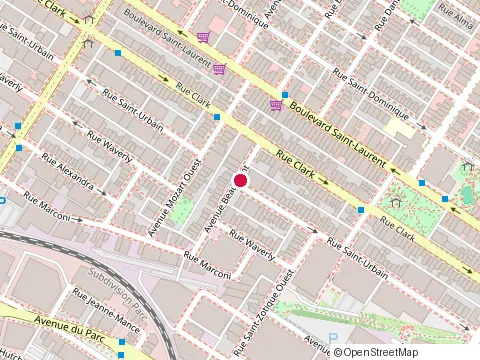 Location of Garage Elyas at 6840 Rue Saint-Urbain, Montréal