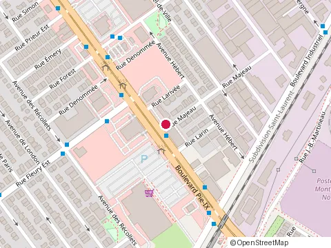 Location of Garage G S Up at 4152 Rue Majeau, Montréal-Nord