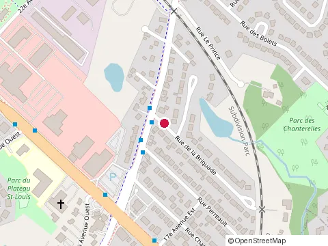 Location of Garage Gino at 383, Rue de la Briquade, Blainville