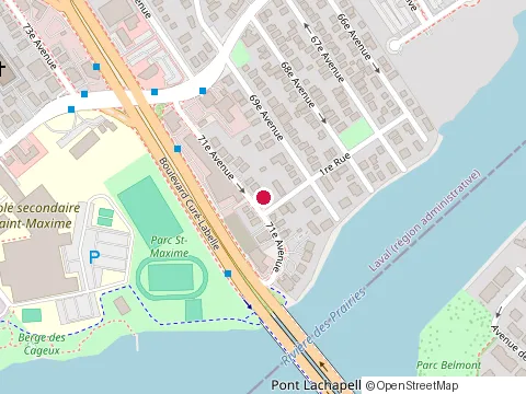 Location of Garage Gtn at 175 71E Av, Laval