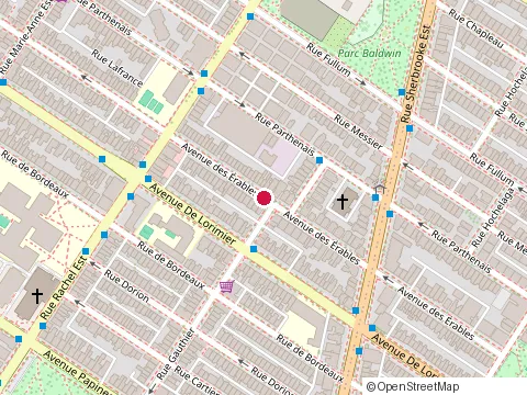 Location of Garage l Dejean at 4070 avenue des Erables, Montréal