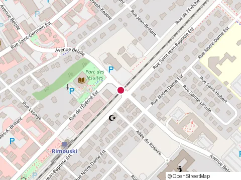 Location of Garage Louis-Marie Saindon at 215 avenue Belzile, Rimouski