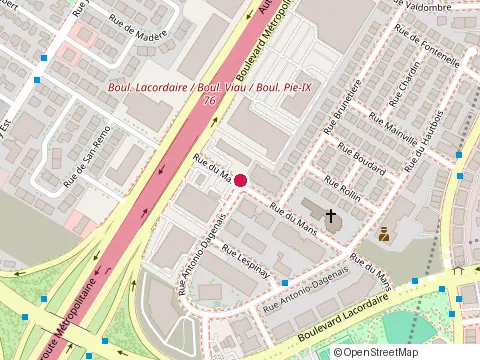 Location of Garage Mécanique Saint-Léonard at 7745 Rue du Mans, Saint-Léonard
