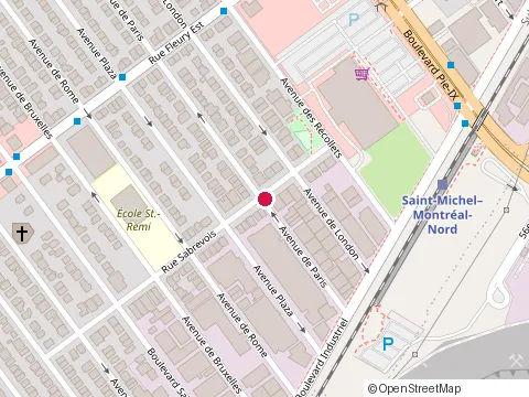 Location of Garage Miracle at 10055 avenue de Paris, Montreal-Nord