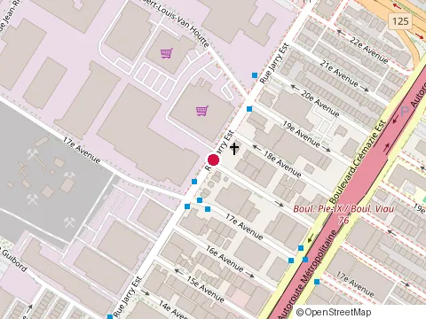 Location of Garage Montilla at 8024 avenue Léonard-de Vinci, Montréal