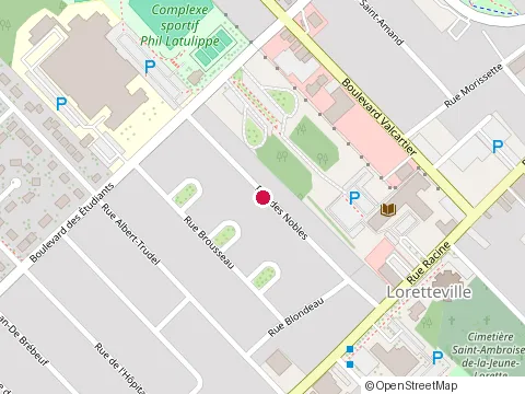 Location of Garage Paul Côté at 73 Rue des Nobles, Québec