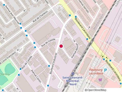 Location of Garage Precizium at 10768 avenue Moisan, Montréal