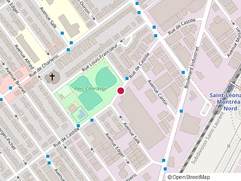 Location of Garage Riodin at 5348 Rue de Castille, Montréal-Nord