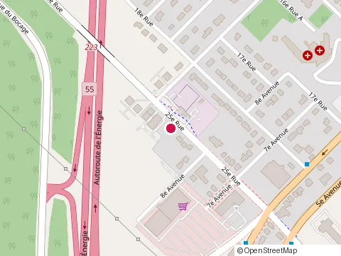Location of Garage S Beland at 921 25E Rue, Shawinigan
