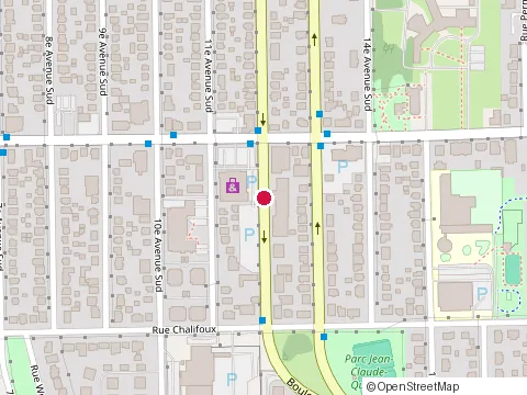 Location of Garage Sevigny at 380 12E Av S, Sherbrooke