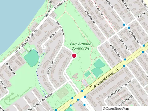 Location of Garage Sony at 11350 boulevard Armand-Bombardier, Montréal