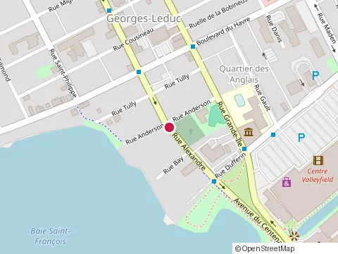 Location of Garage Thivierge at 27 Rue Alexandre, Salaberry-de-Valleyfield