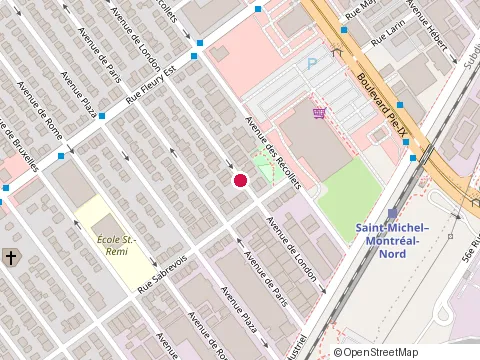 Location of Garage Top-Tech at 10153 avenue de London, Montreal-Nord