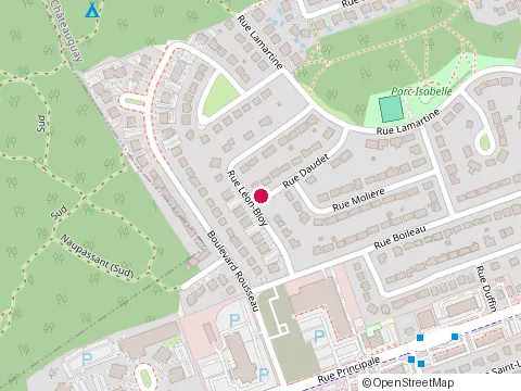 Location of Garceau Peinture at 182 Rue Daudet, Châteauguay