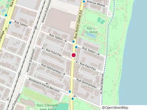 Location of Garderie Educative les Jasmins de la Belle Riveinc at 9124 Rue Notre-Dame E, Montréal