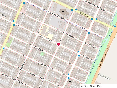 Location of Garderie Jacqueline at 1446 Rue Leclaire, Montréal