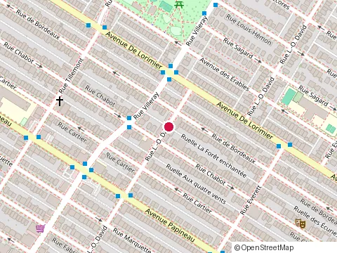 Location of Garderie les Petits Treso at 1999 Rue l.-O.-David, Montréal