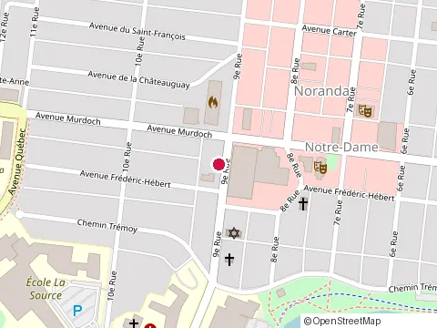 Location of Gareau Solange at 129 avenue Frédéric-Hébert, Rouyn-Noranda