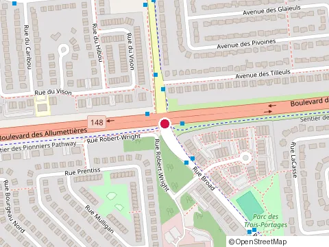 Location of Gaudreau, Michel at 120 Rue Broad, Gatineau