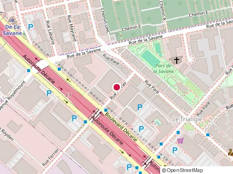 Location of Gazin Paul & Assoc at 5275 Rue Ferrier, Montréal