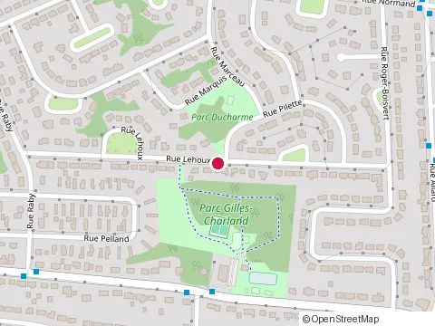 Location of Gazon et Déneigement at 2365 Rue Lehoux, Sherbrooke